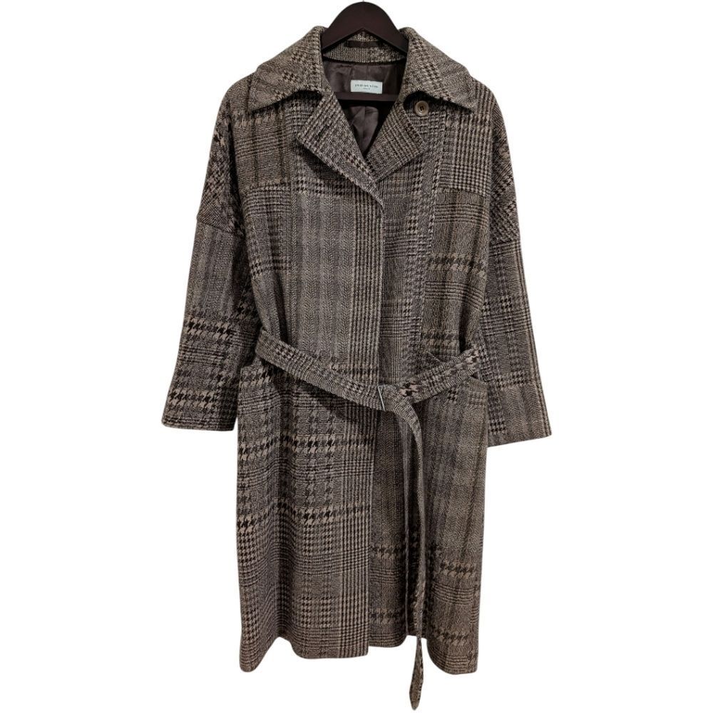 Dries Van Noten Patchwork Plaid Wool Overcoat - S… - image 3